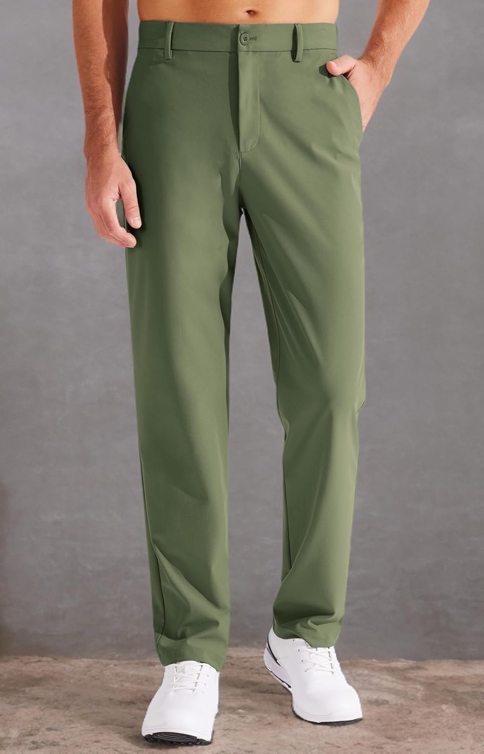 Libin Men's Golf Pants Classic Fit Flat Front Work Dress Pants 29" 31" 33" Stretch Casual Pants Lightweight with Pockets - Image 6