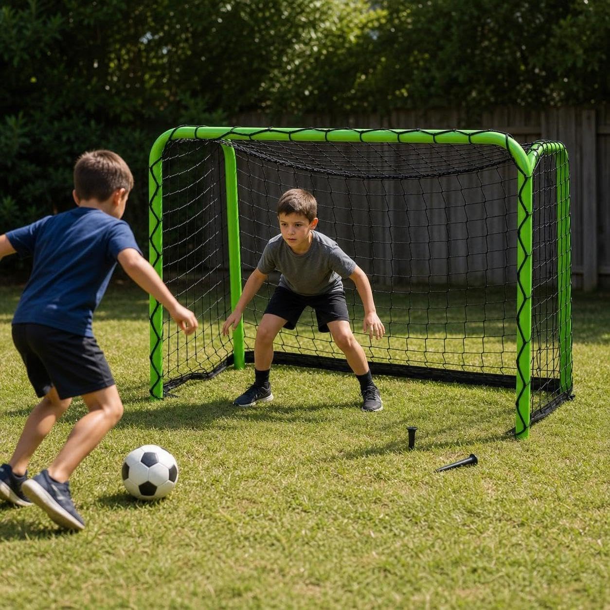 Porta da Calcio Pieghevole e Portatile per Bambini - Ideale per Interni ed Esterni - per casa