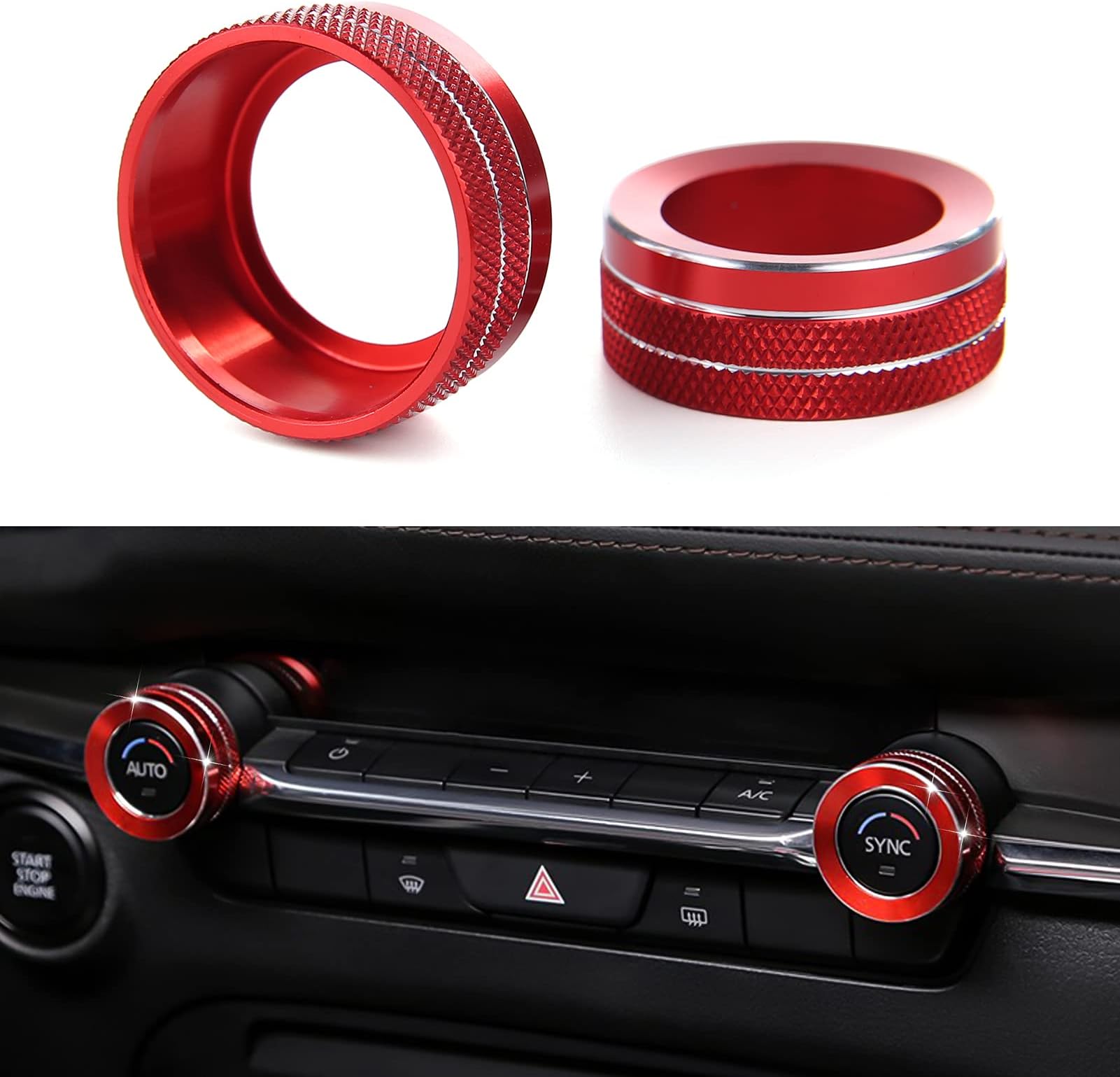 ANFOKAS Compatible with Mazda 3 6 CX-5 CX-30 CX-50 Accessories Car Center Con...