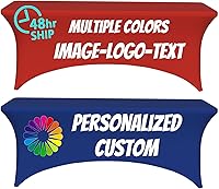 Vista 1 de Mantel personalizado personalizado Spandex mantel rectangular ajustado eventos elástico protector de mesa