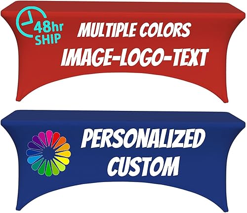 Mantel personalizado personalizado Spandex mantel rectangular ajustado eventos elástico protector de mesa