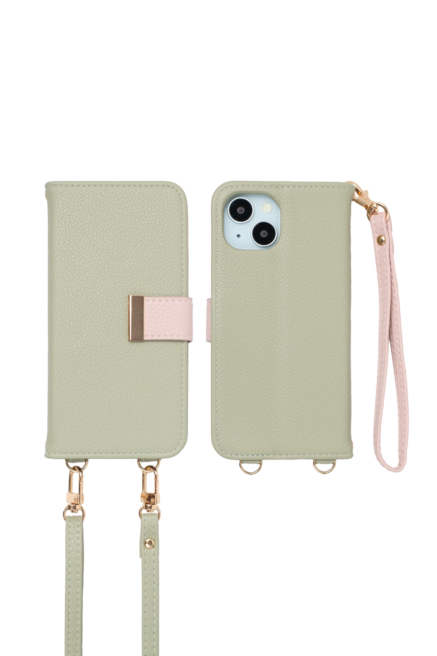 Amazon.co.jp: MINTY iPhone15 用 ケース 手帳型 ショルダー
