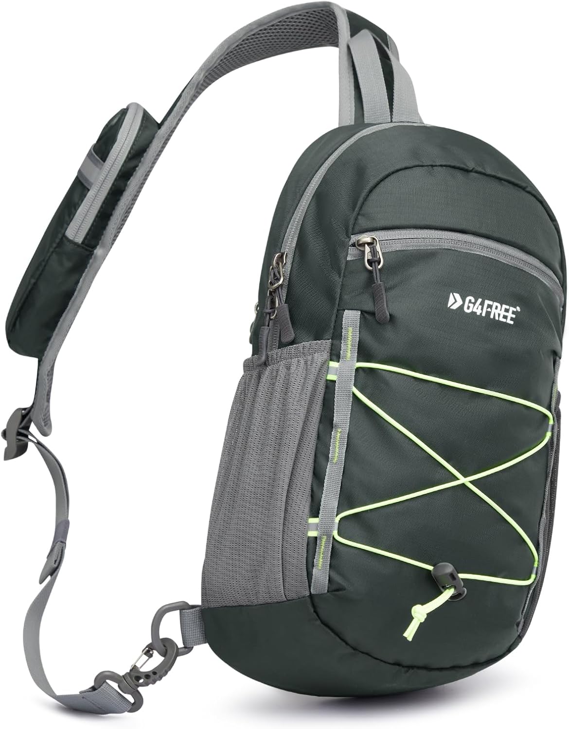 G4Free Sling Bag Backpack RFID Blocking Crossbody with Front Pocket Hiking Daypack Outdoor Chest Bag for Women Men