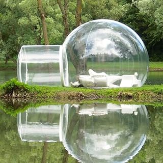 Inflatable Bubble Tent Inflatable Transparent Dome Tent/Transparent Inflatable Bubble Tent House Hotel/3M 4M 5M Children's Happy Party House 4M (Color : 3m)