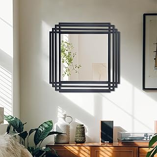 Black Bathroom Mirror, Vanity Mirror for Over Sink, 24