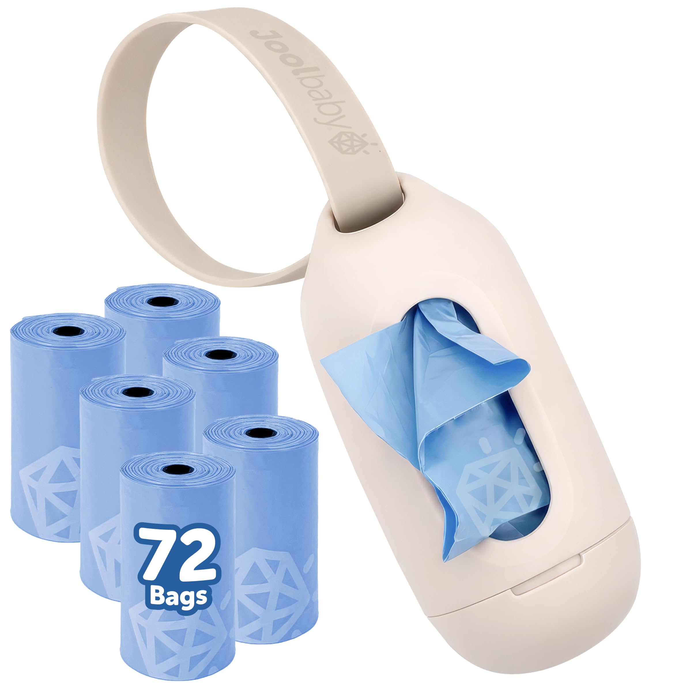Jool Baby Disposable Diaper Bag Dispenser In Oatmeal Color With 3 Lavender-Scented Refill Rolls, Designed To Attach To A Stroller Or Diaper Bag For Co_desvips.com