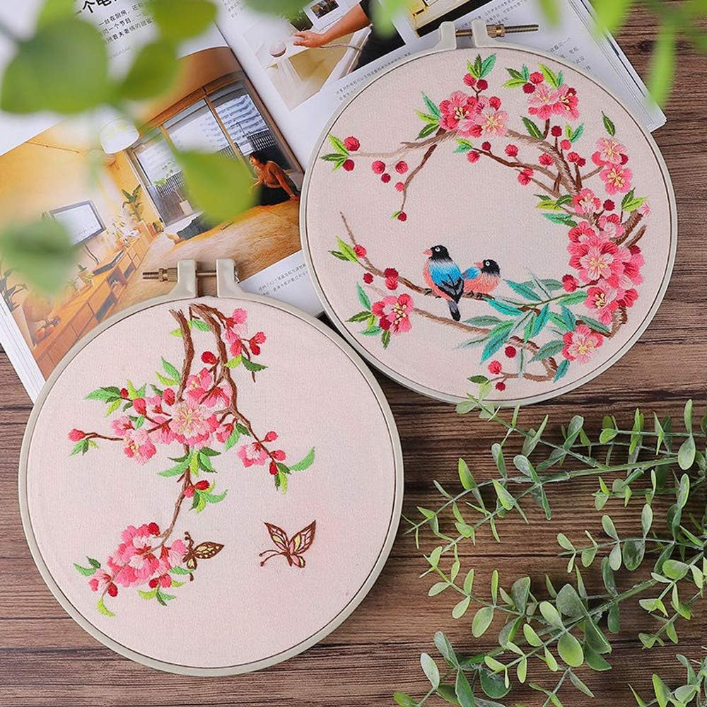YOUYOUTE Embroidery Kits with Pattern for Beginners Starter (Butterfly)