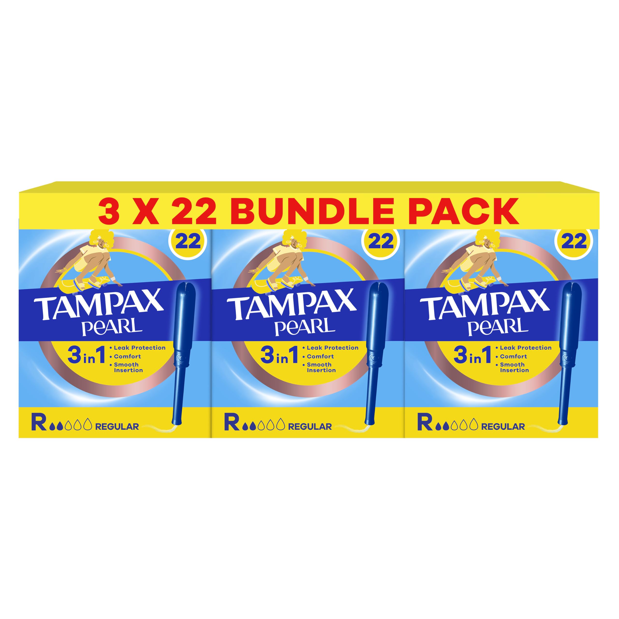 Tampax Pearl Regular 3x22