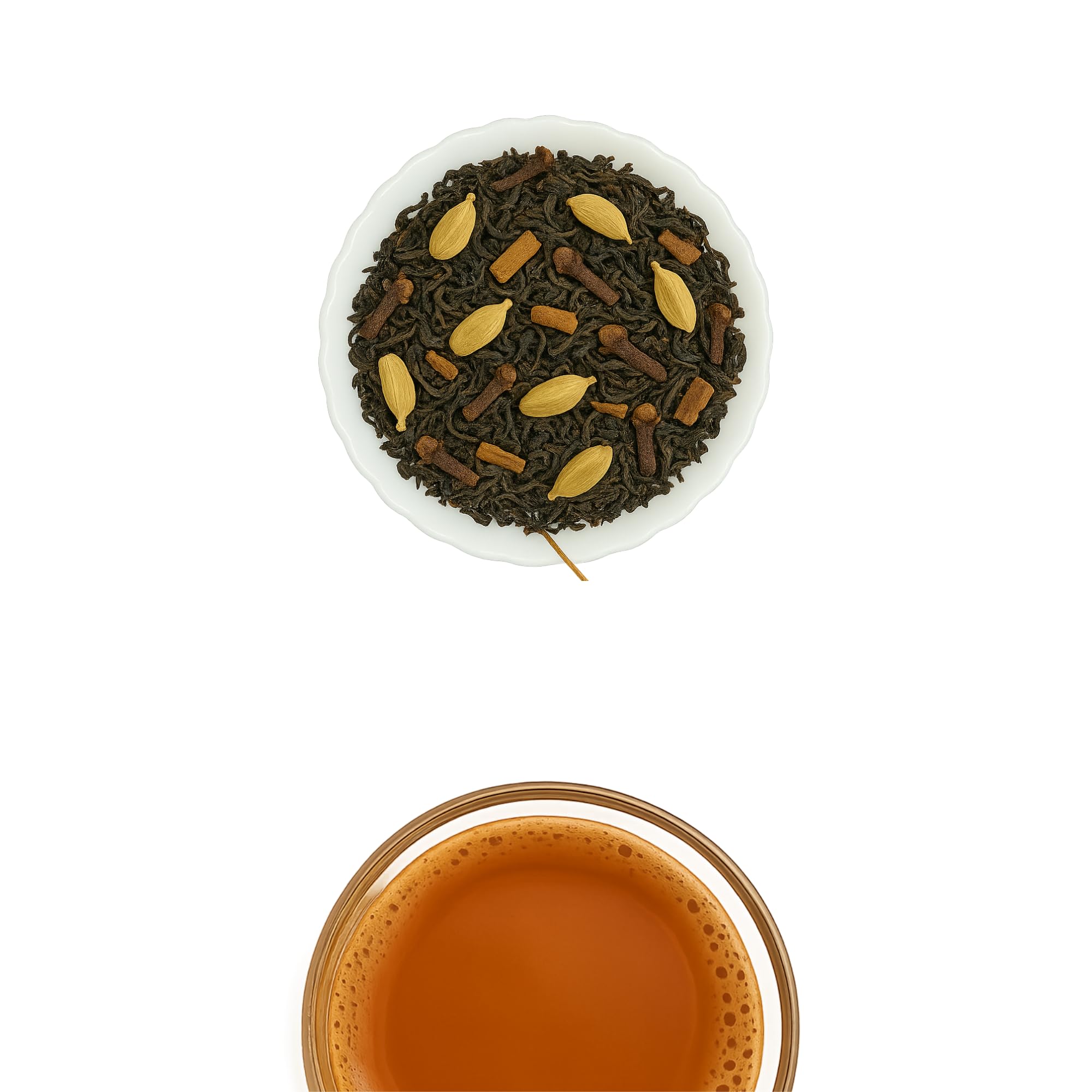 Brewora Bombay Cutting Chai | Authentic Mumbai Street‑Style Spiced Tea | Bold & Aromatic with Cardamom, Ginger & Fennel | Premium Blend in Resealable Pouch |(100 gm) 1