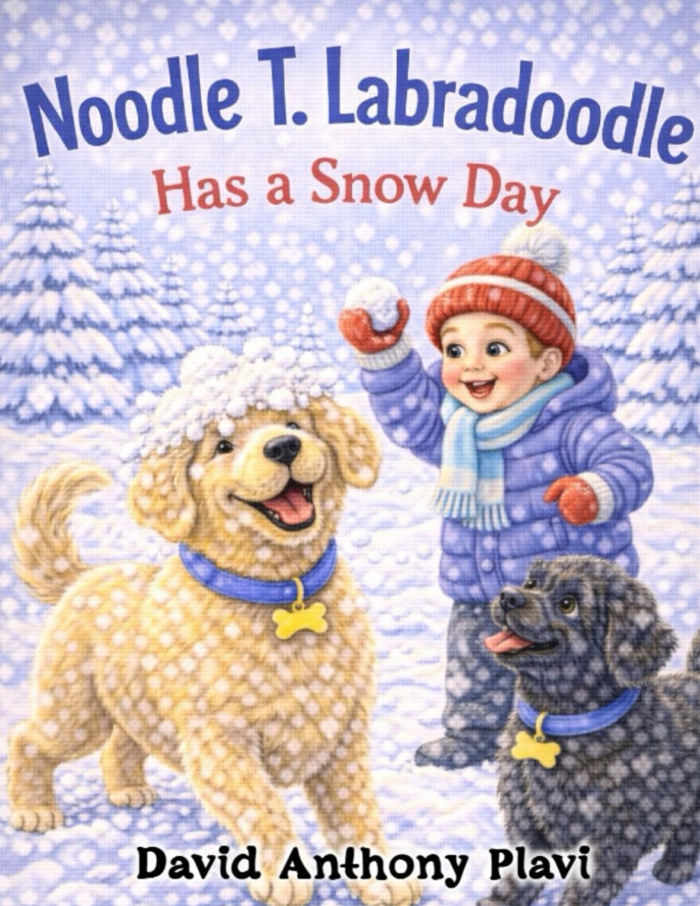 Noodle T. Labradoodle: Has a Snow Day