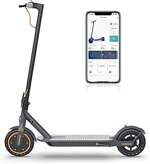 Adult Electric Scooter, Max Speed 19/21MPH, Up to 21-28 Miles Range, 500W/350WMotor Adult E-Scooter, Foldable Scooter with Dual Braking, Smart APP