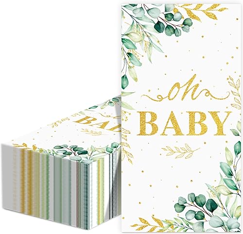 Servilletas de eucalipto, toallas de mano de salvia floral, toallas desechables de hojas para baño, cocina, fiesta de hojas de verano, novia, baby