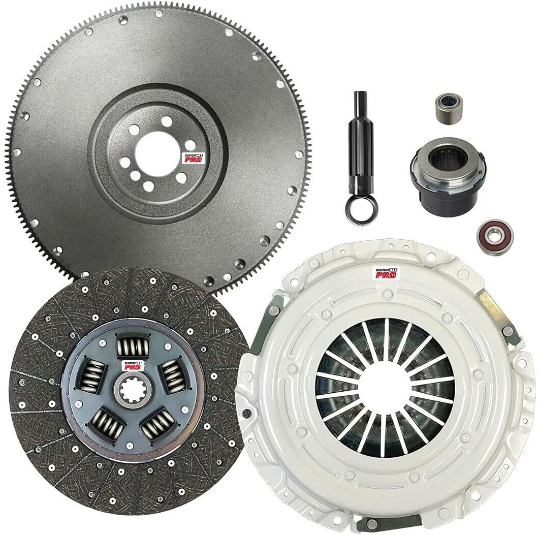 ClutchMaxPRO Performance Stage 2 Clutch Kit with Flywheel Compatible with 1996-2001 Chevy Blazer S-10 C1500 K1500 GMC Jimmy Sonoma Savana 1500 Isuzu Hombre 4.3L (CP04153HDFW-ST2)