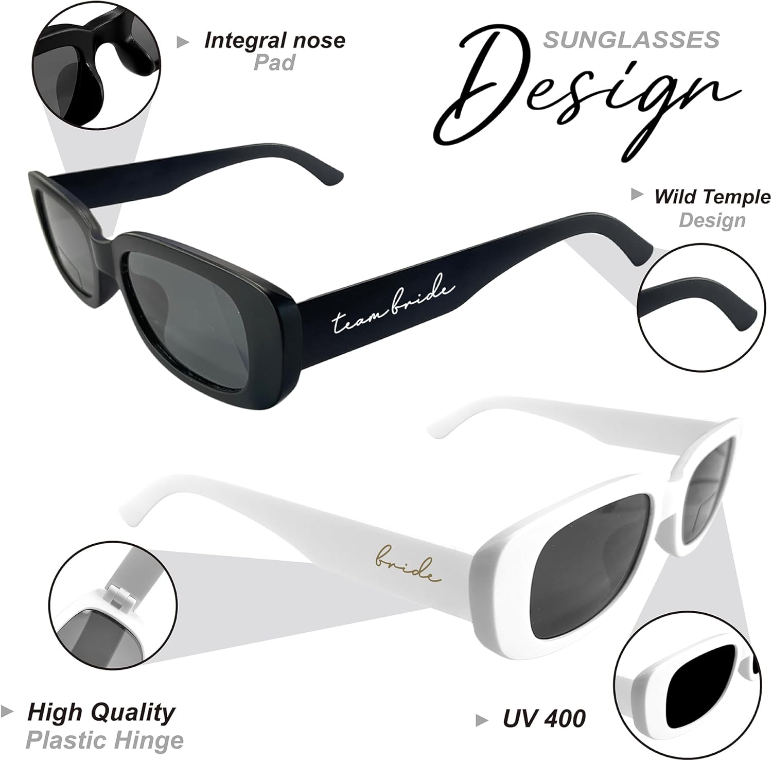 10 Pairs Bachelorette Sunglasses Bridesmaid Sunglasses for Bachelorette Party Decorations Favors