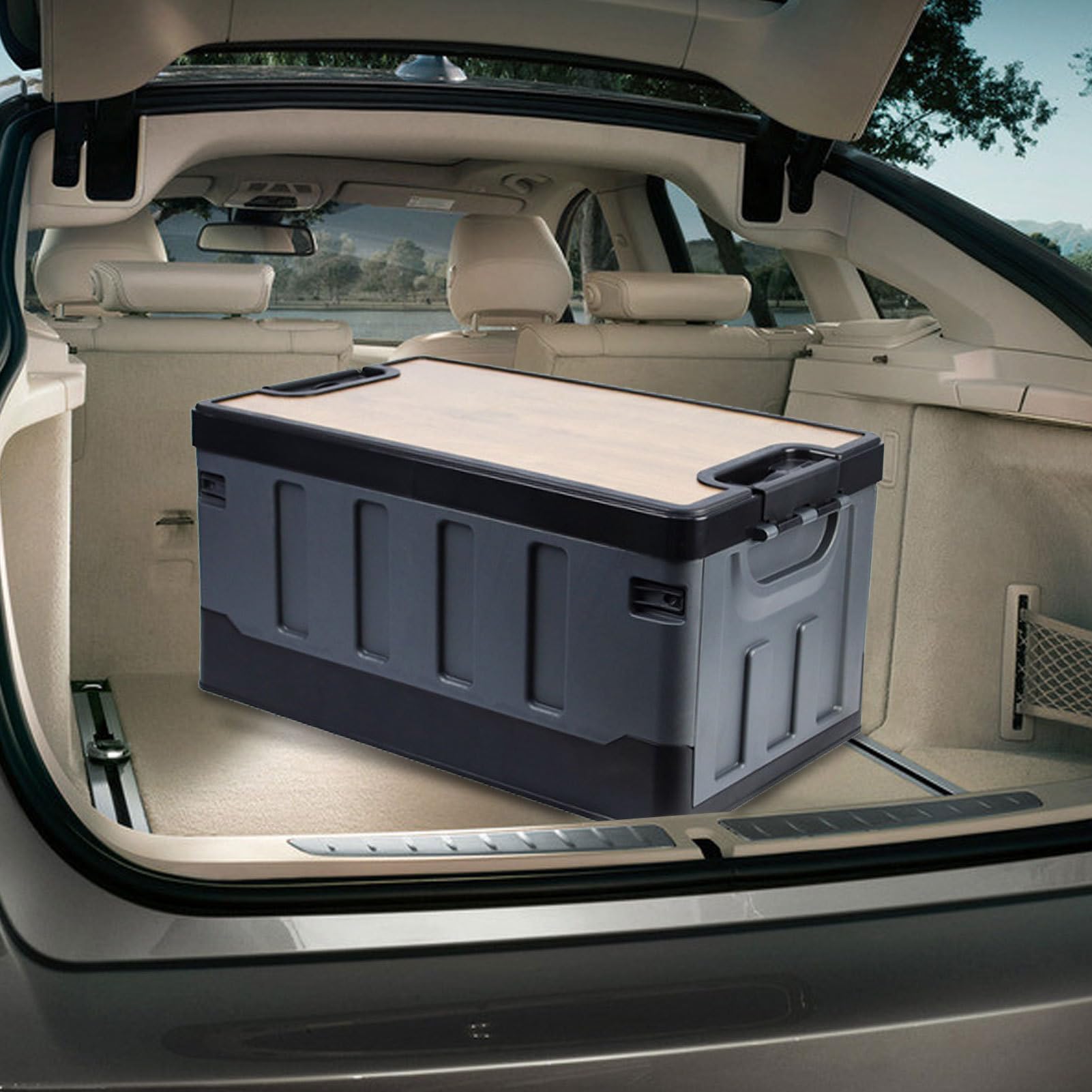 Faltbare 35L Aufbewahrungsbox – Outdoor-Deck Box für Garten, Terrasse | Camping und Freizeit, Praktische Sitzbank mit Stauraum für Poolspielzeug, Werkzeuge und Kissen | Robuste Organisation für Auß