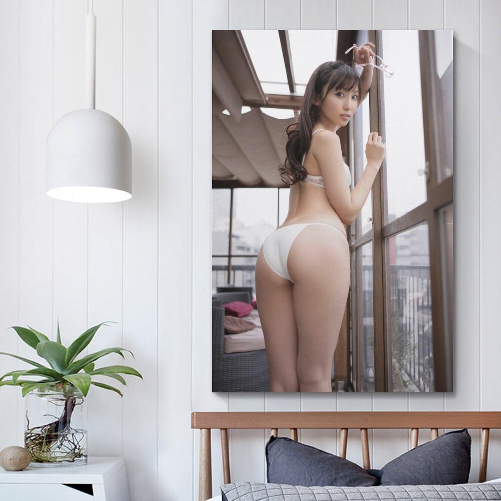 Amazon.co.jp: 吉木りさ水着ビキニポスター キャンバス 芸術 ポスター