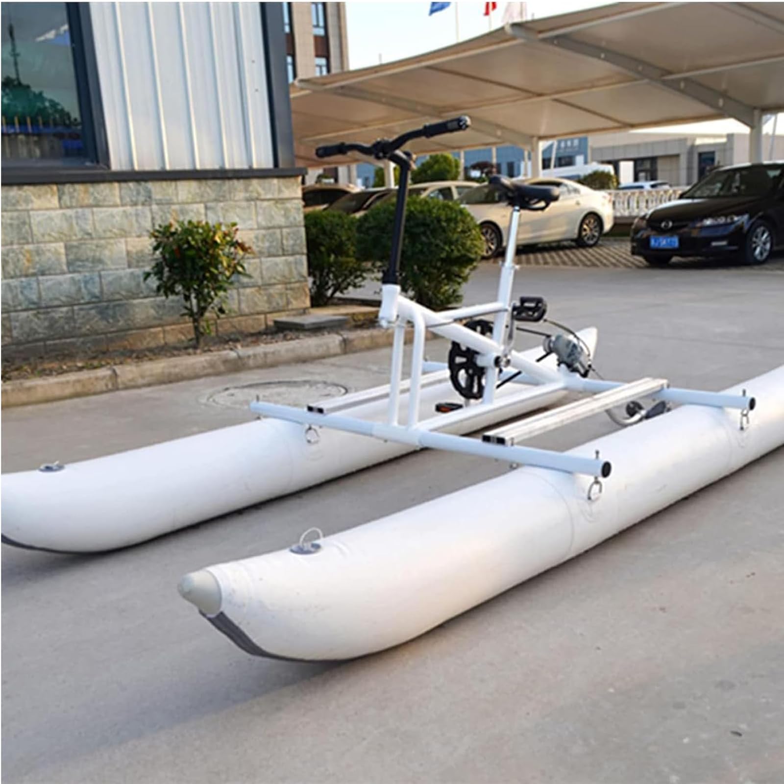 Nadmuchiwana łódź na rower wodny do wędkowania i zabawy w wodzie - podwójna nadmuchiwana łódź do pływania na wodzie