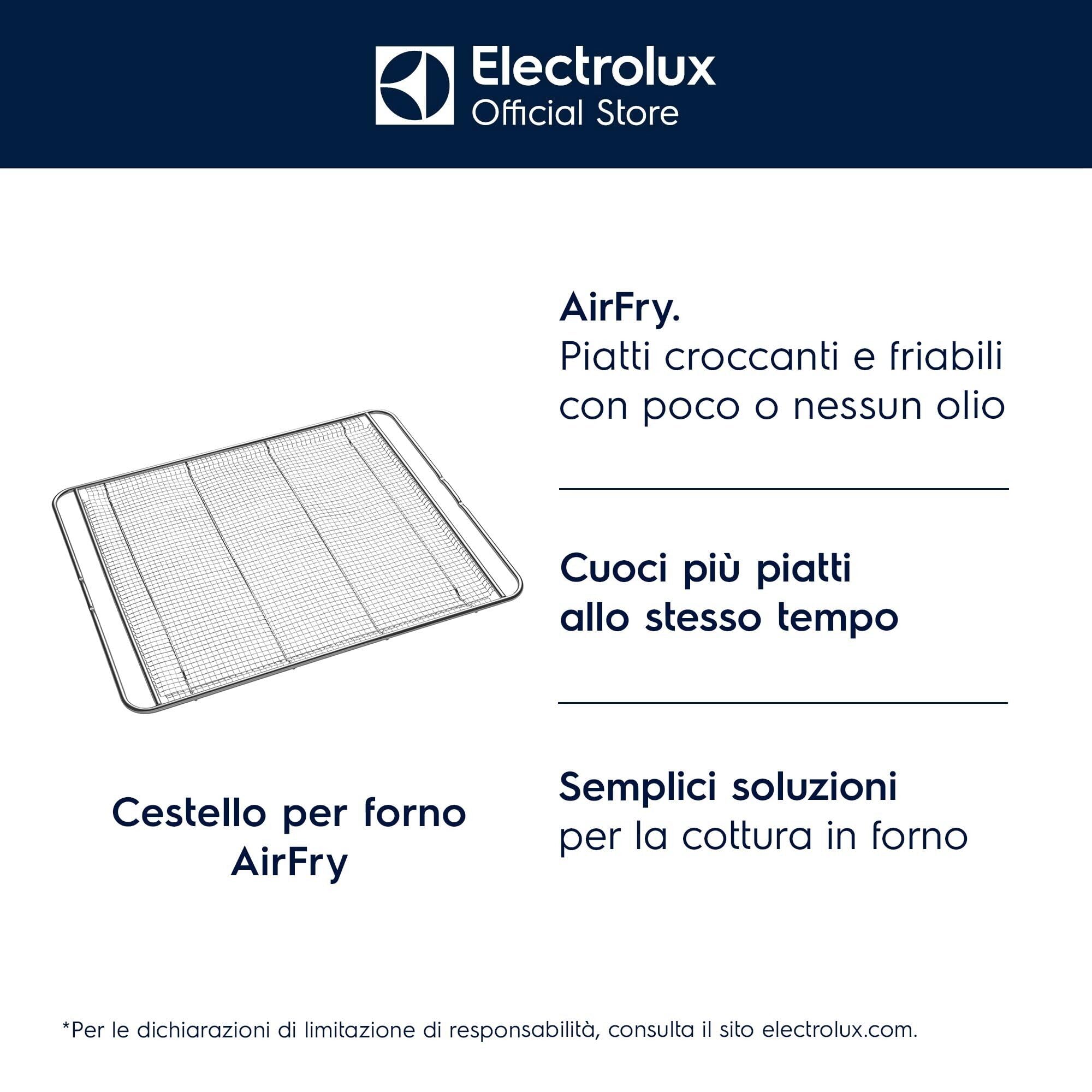 Electrolux Teglia con Fori AirFry, E9OOAFWM, Vassoio AirFry, Risultati Croccanti in Una Sola Volta, Soluzioni di Cottura Semplici per Qualsiasi Forno XXL