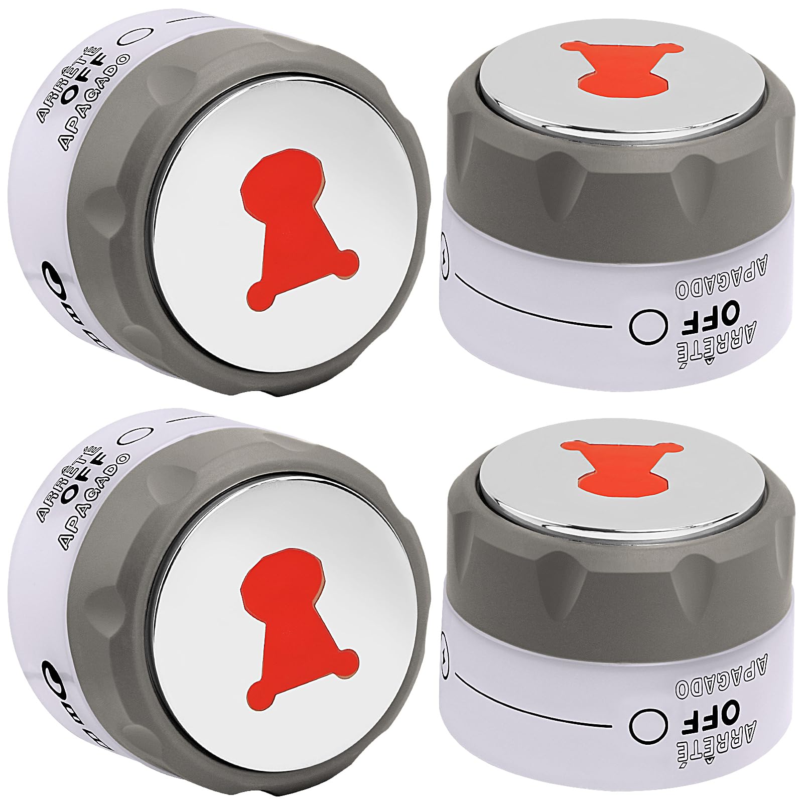 NOVINO 91538 Grill Knobs for Weber Summit 400/600 Series