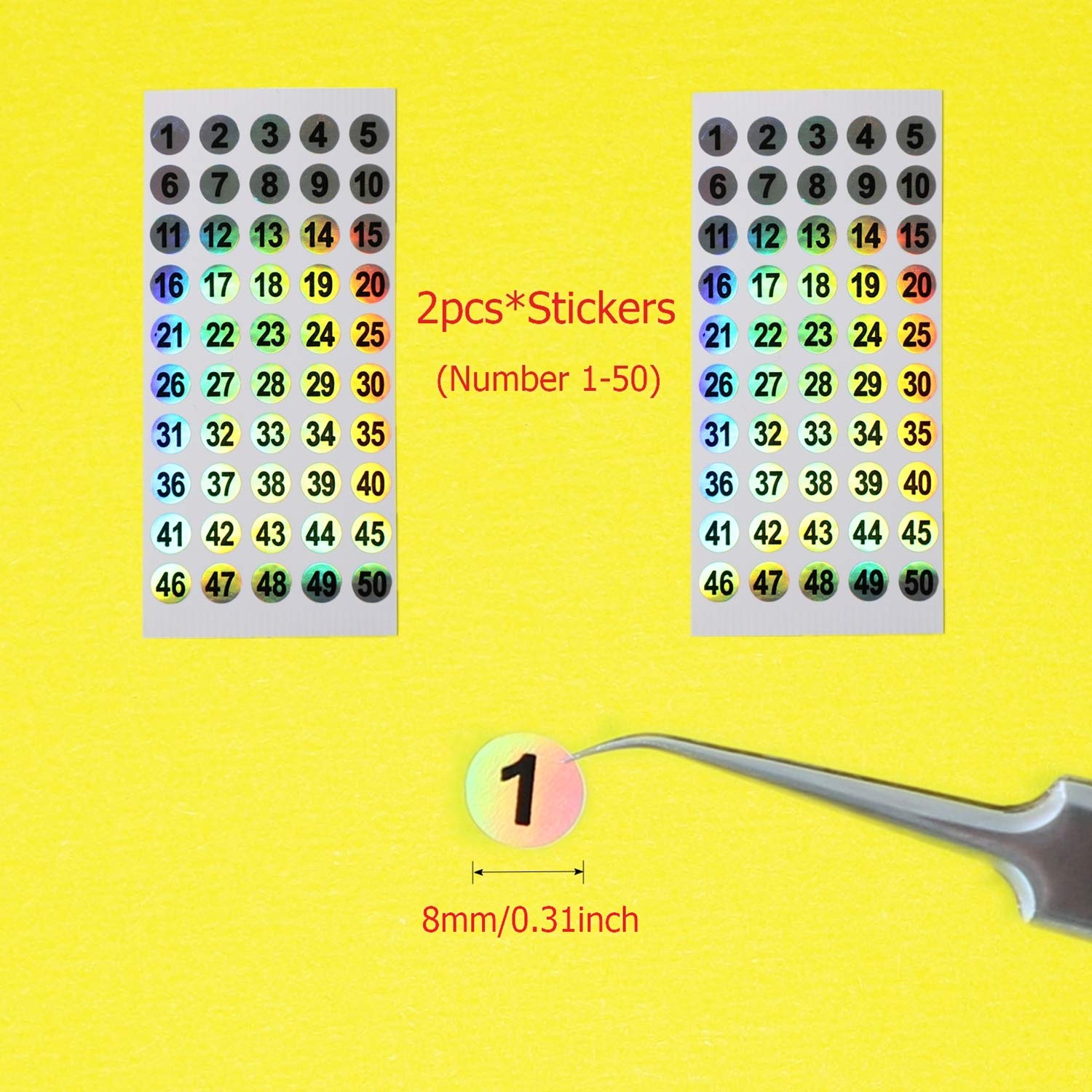 Nail Swatch Sticks with Ring for Nail Color Display Nail Art Supplies Nail Practice Samples (50pcs, transparent)