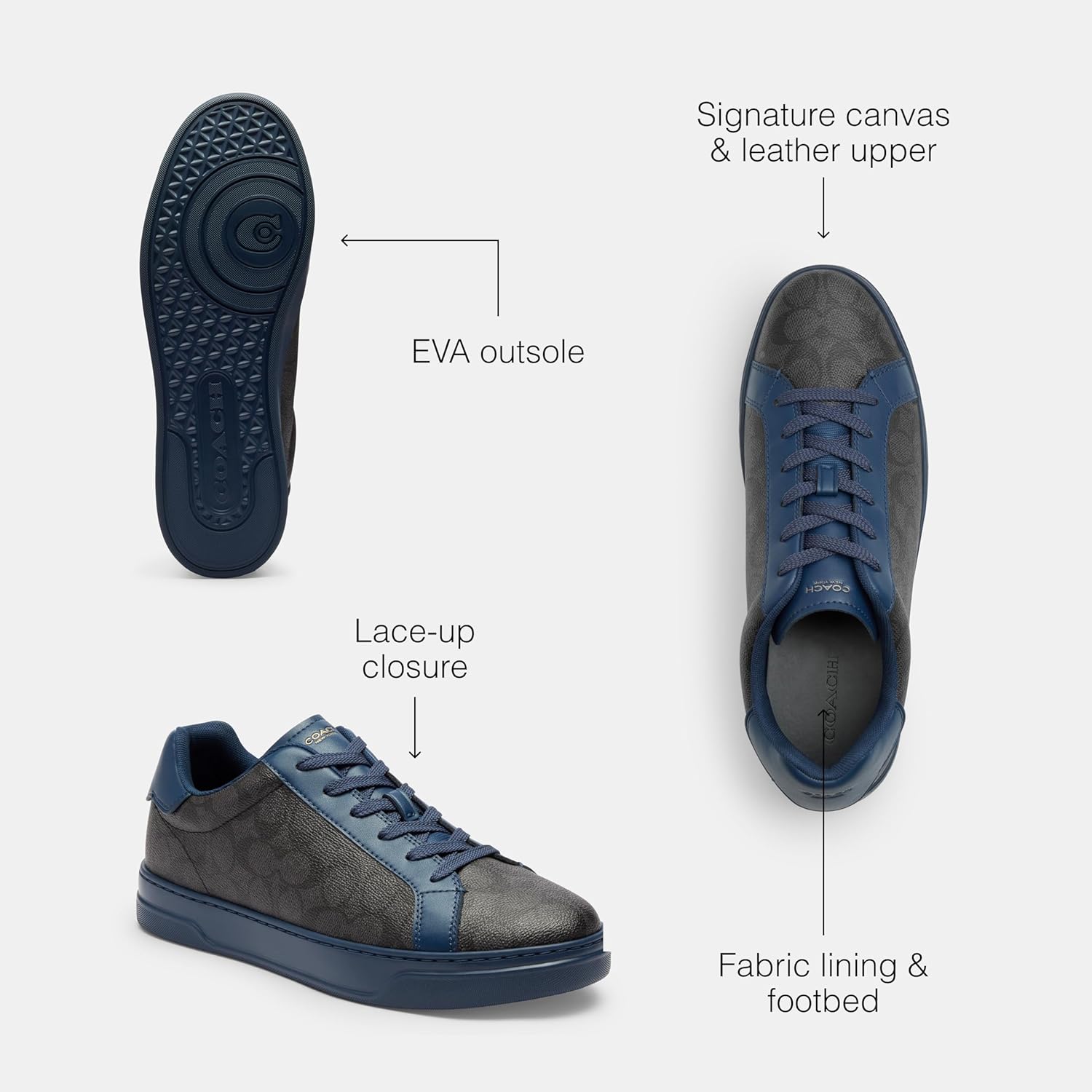 Coach Mens High Line High Top Sneaker in Signature Camo Print - Image 4