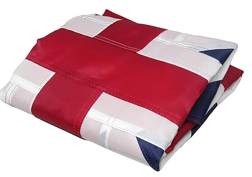 Miniatura 2 de AES Bandera bordada de nailon 300D de la Gran Unión del Reino Unido, 3 clips resistentes a la decoloración, doble costura de primera calidad, ojales