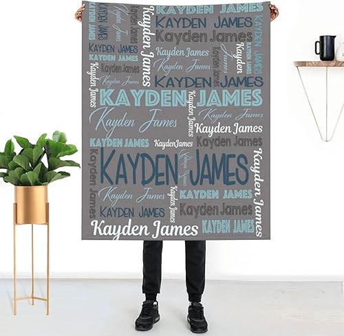 Miniatura 2 de WAJL POD Mantas de bebé personalizadas para niñas y niños, personalizadas con nombre, regalos para niños