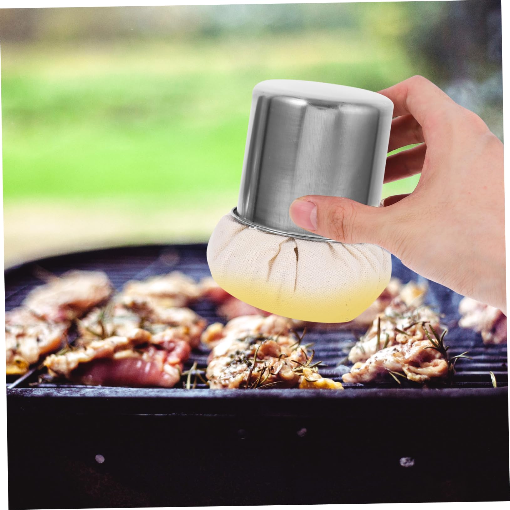 ABOOFAN Tampon Graisseur Crepiere en Acier Inoxydable Essuie-Glace Multifonctionnel pour Cuisine Barbecue