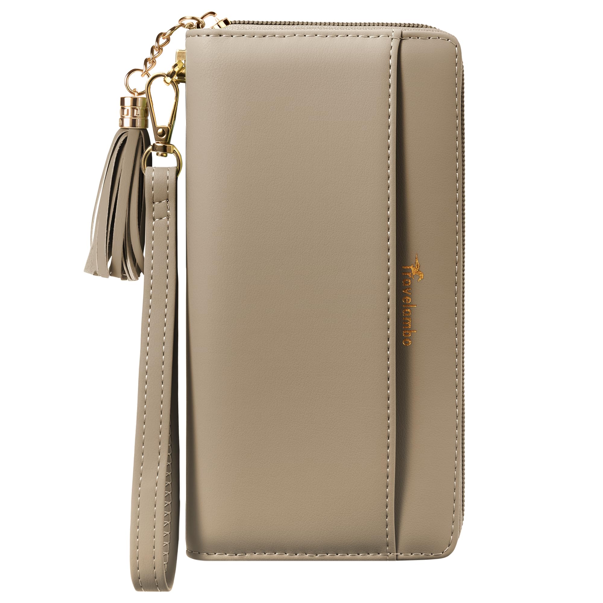 Wristlet Wallet Women RFID Bifold Large Capacity Clutch Purse