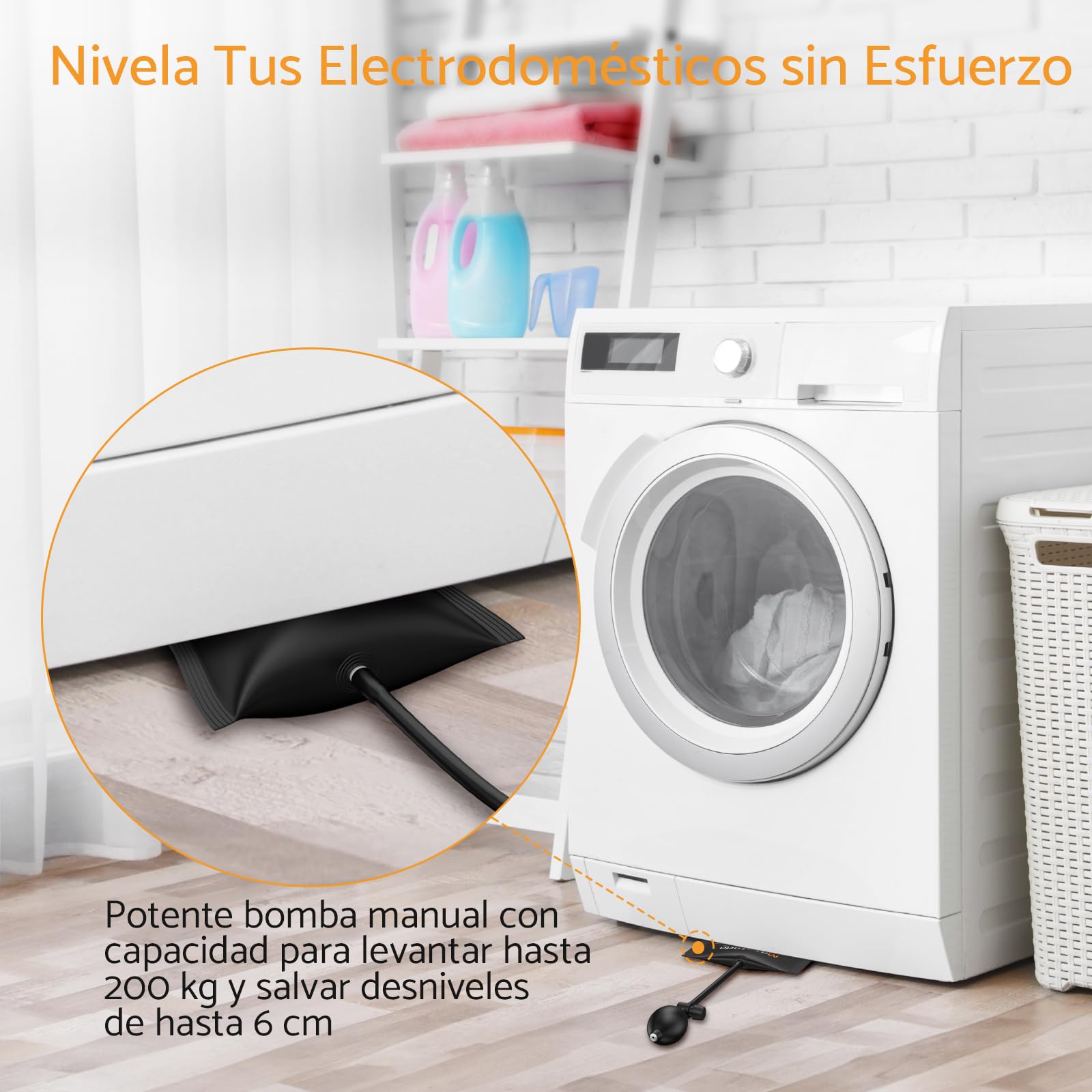 Almohadilla Inflable de elevación para Levantar Muebles Pesados de hasta 440 Libras