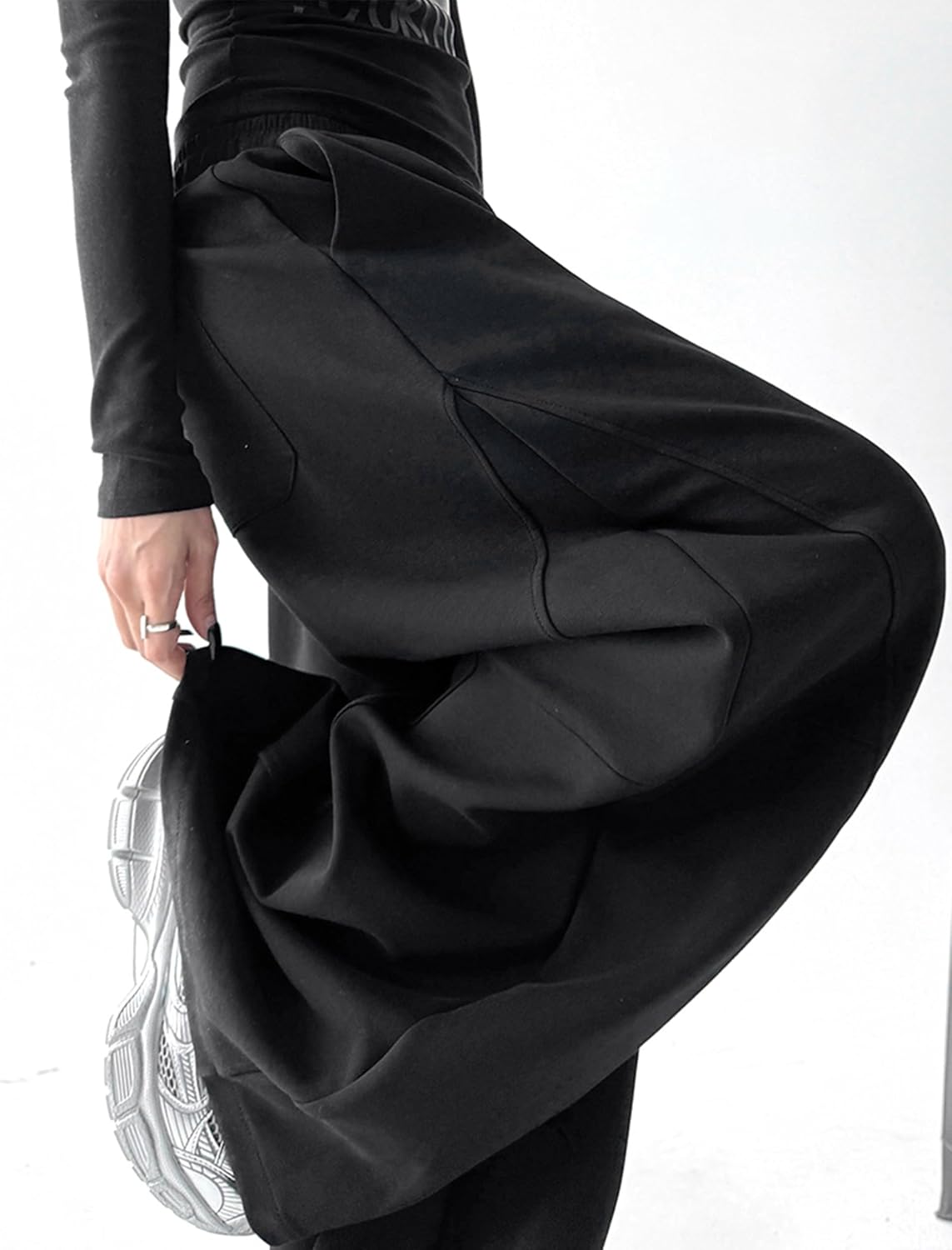 Women's High Waisted Sweatpants Wide Leg Lounge Pants Solid Drawstring Elastic Waist Casual Athletic Pants