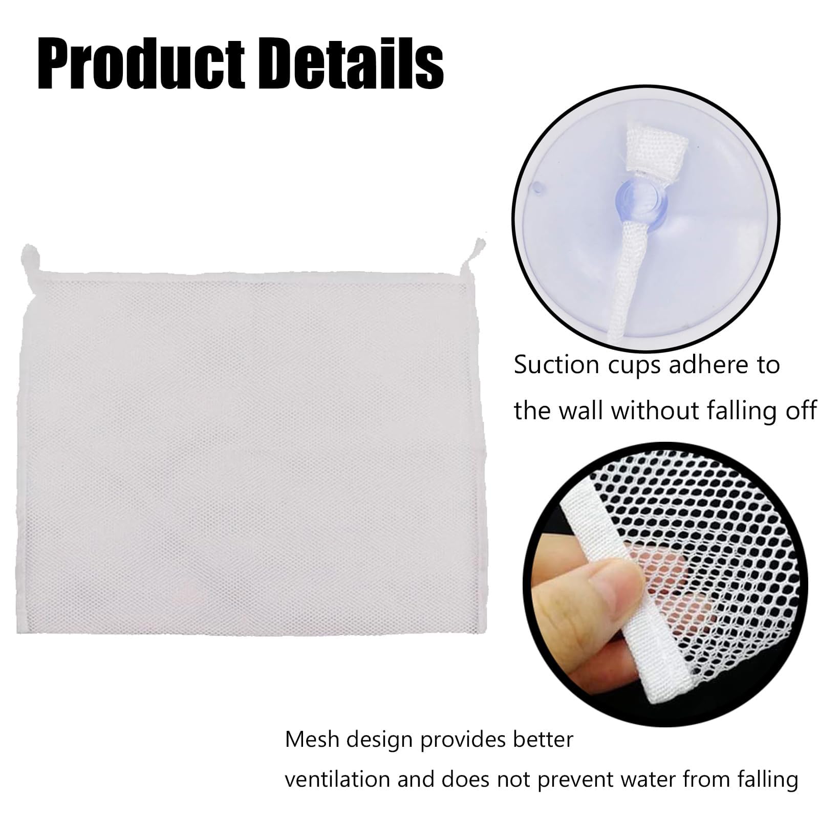 Bath Toy Storage, 2 Pcs Bath Toy Net, Bath Toy Organizer Bathroom Storage Net - Image 6