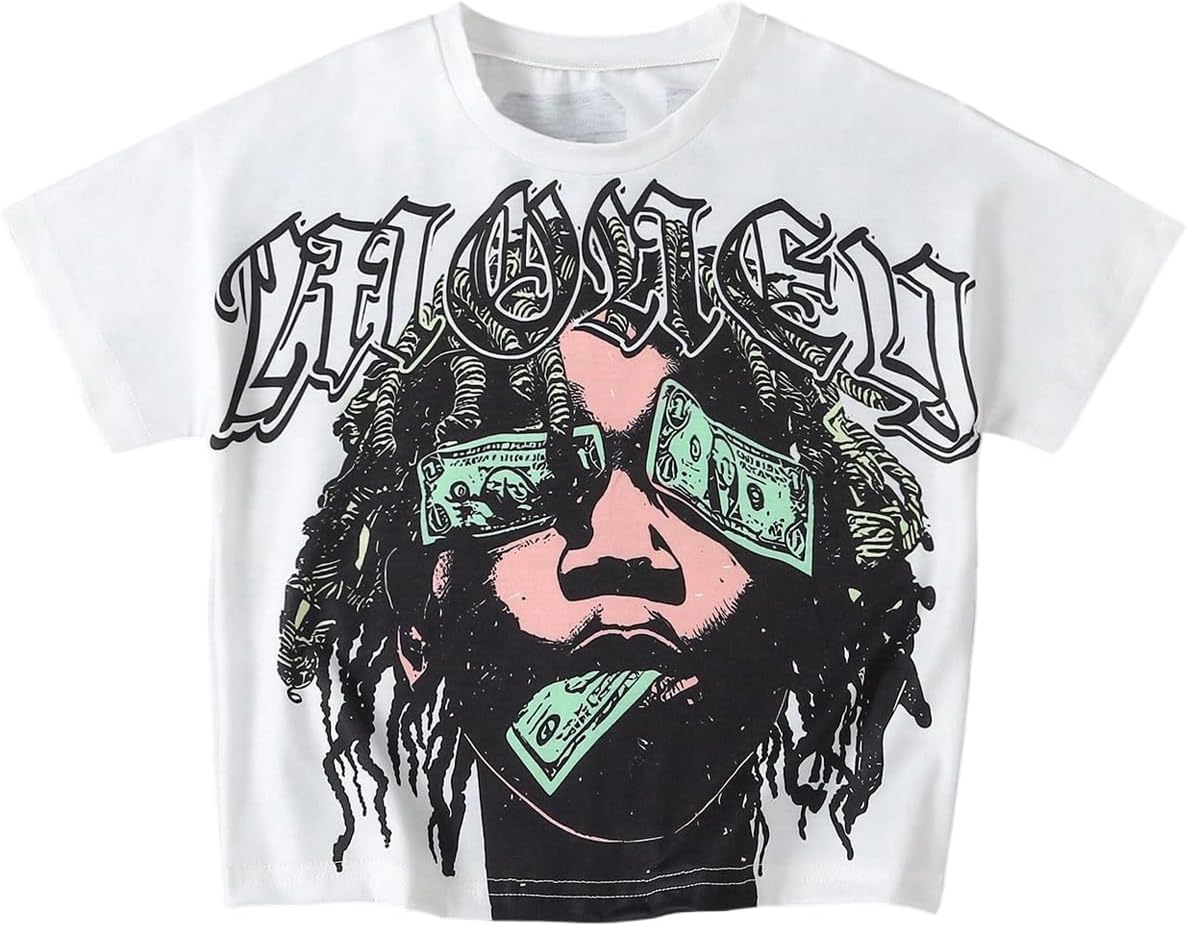 SOLY HUX Toddler Boy's Graphic Tees Funny Shirts Short Sleeve Tops Y2k Summer Clothes Streetwear