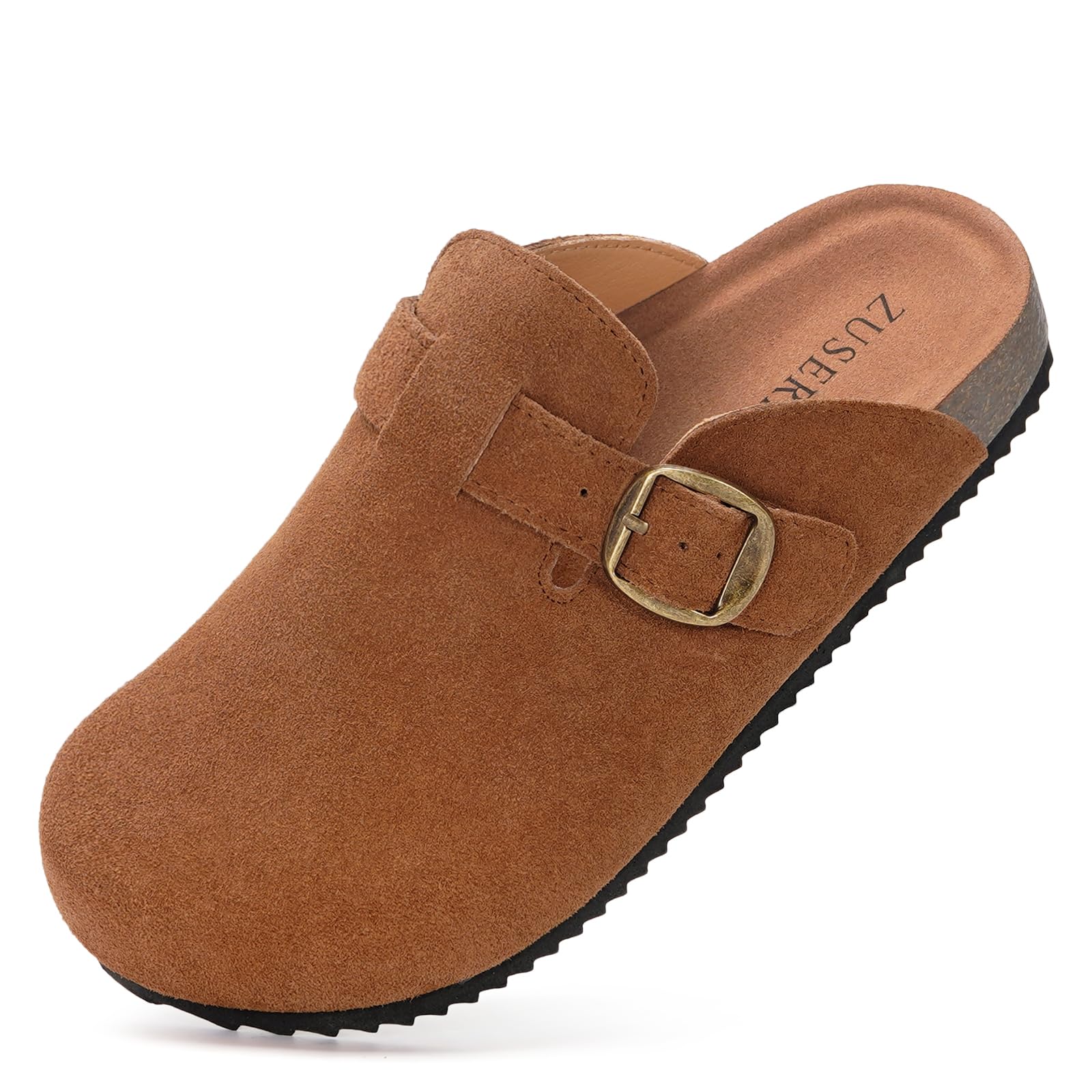 Dokela Zuecos niño Cómodas Zapatos Casa niñas Cerradas Zapatillas de Jardín Suave Pantuflas Ajustables Hebilla Corcho Plantilla Antideslizante Suela