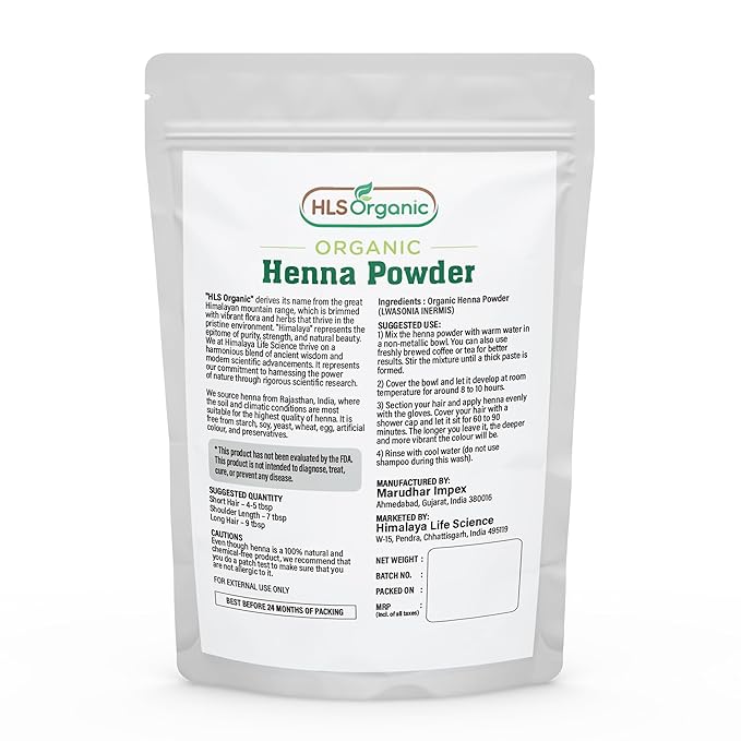 Polvo de Henna Orgánico HLS para Color Naranja-Rojo Natural miniatura 6