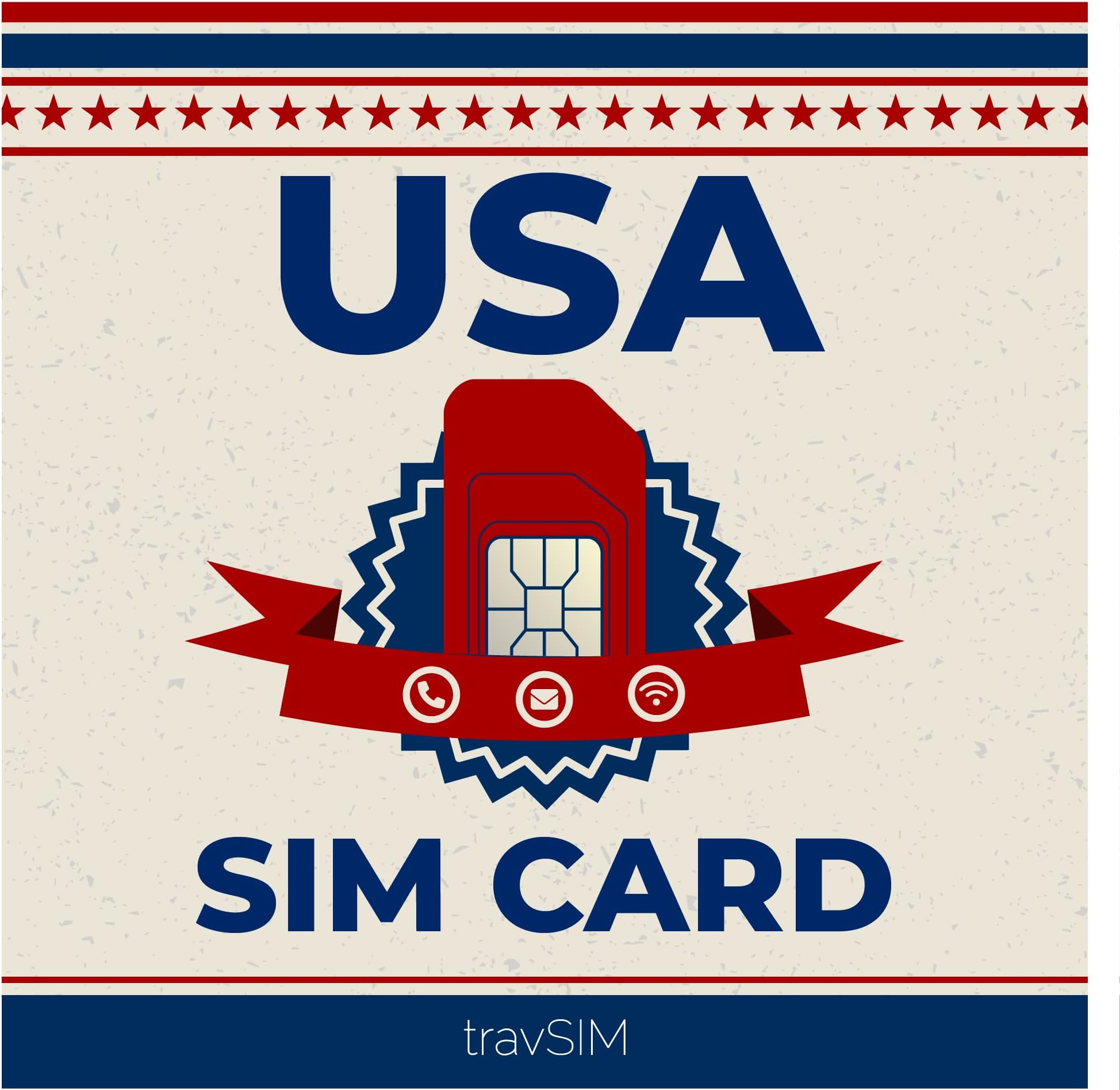 travSIM Prepaid USA SIM card | 6GB mobile data with 4G/5G speed | Unlimited calls & texts in the USA | Unlimited calls to 65+ countries | Works with iOS and Android devices | Valid for 14 days