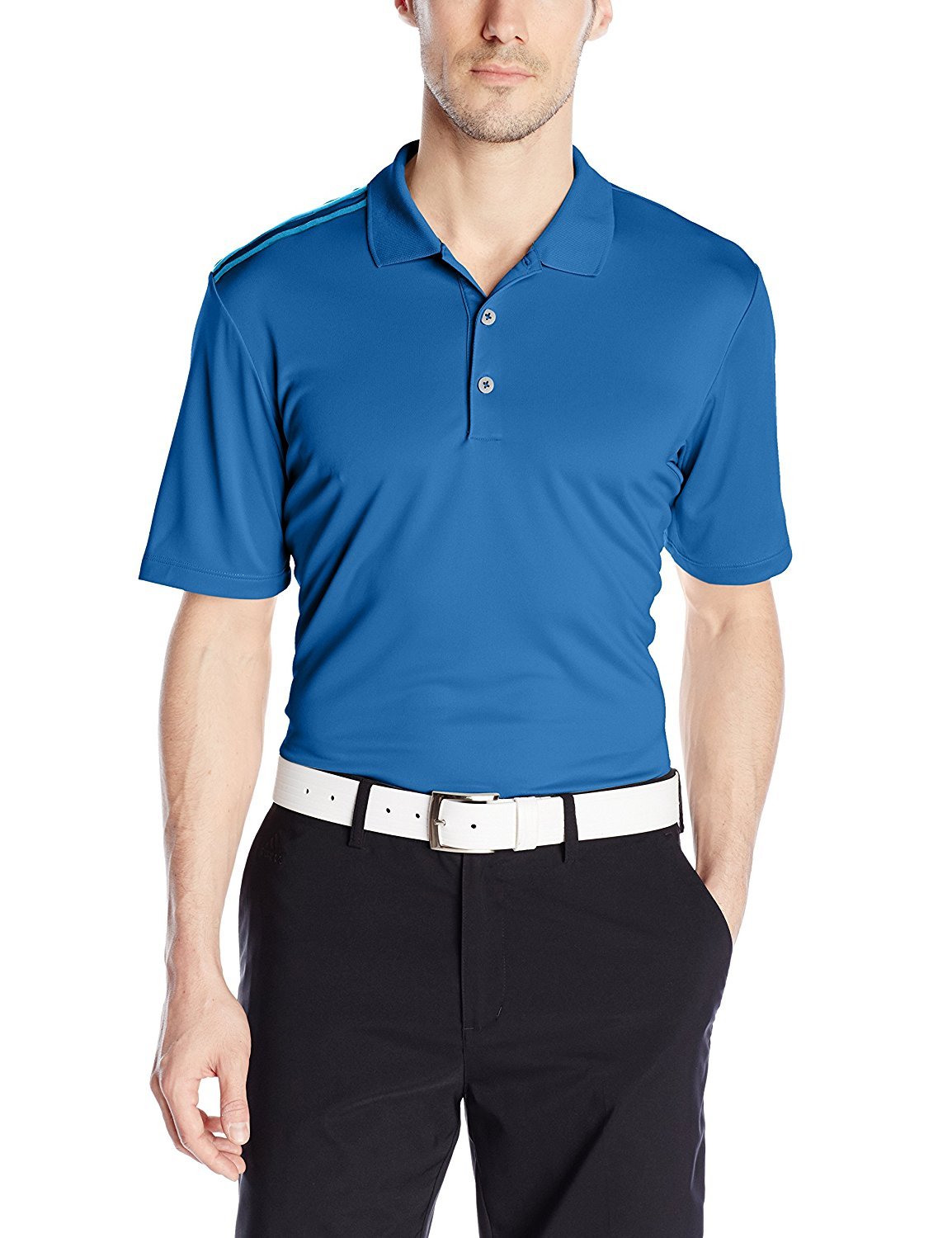 adidasMen's Golf Climacool 3-Stripes Polo Shirt