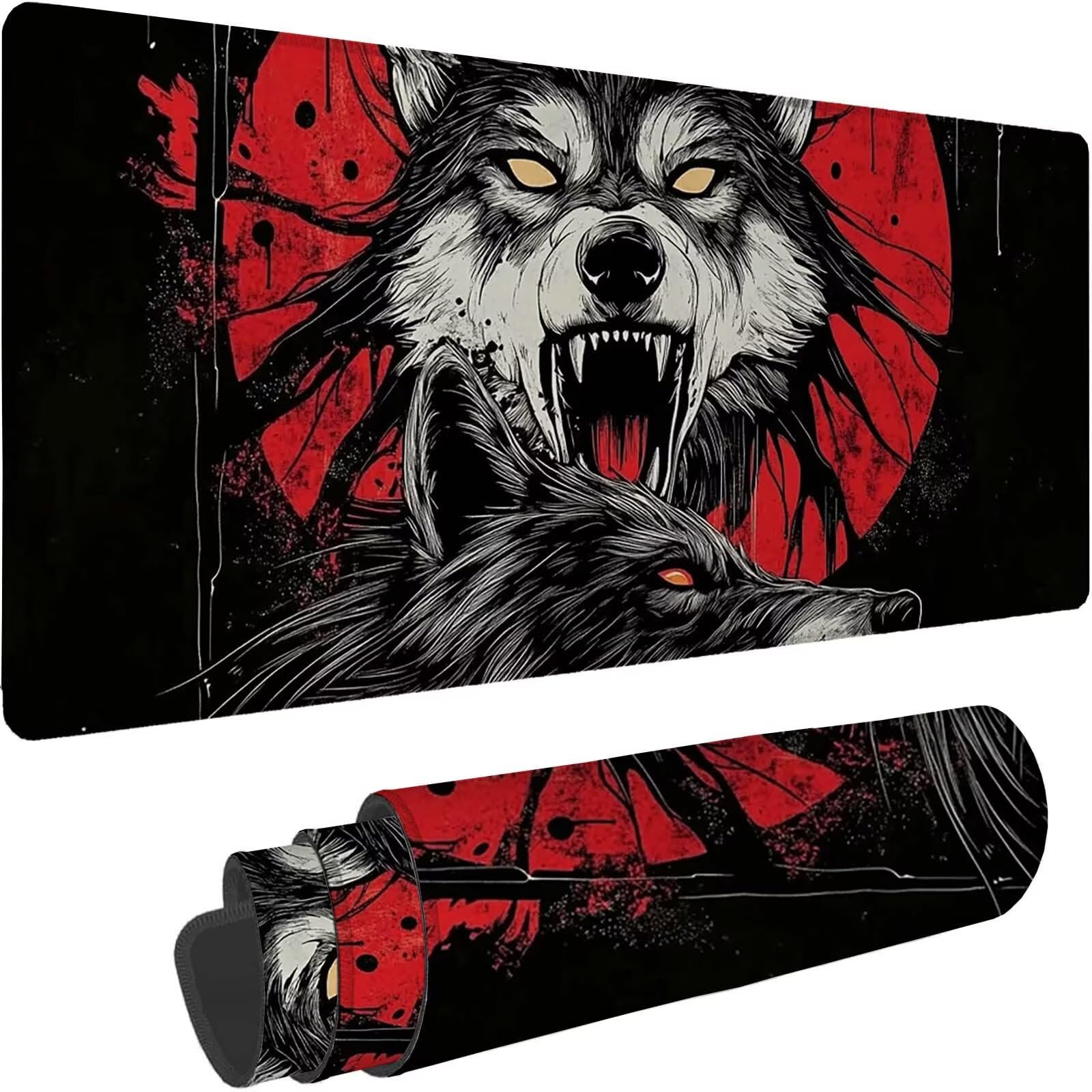 Tappetino Mouse 900x450mm | Superficie Ultra-Liscia | rosso 0-z324
