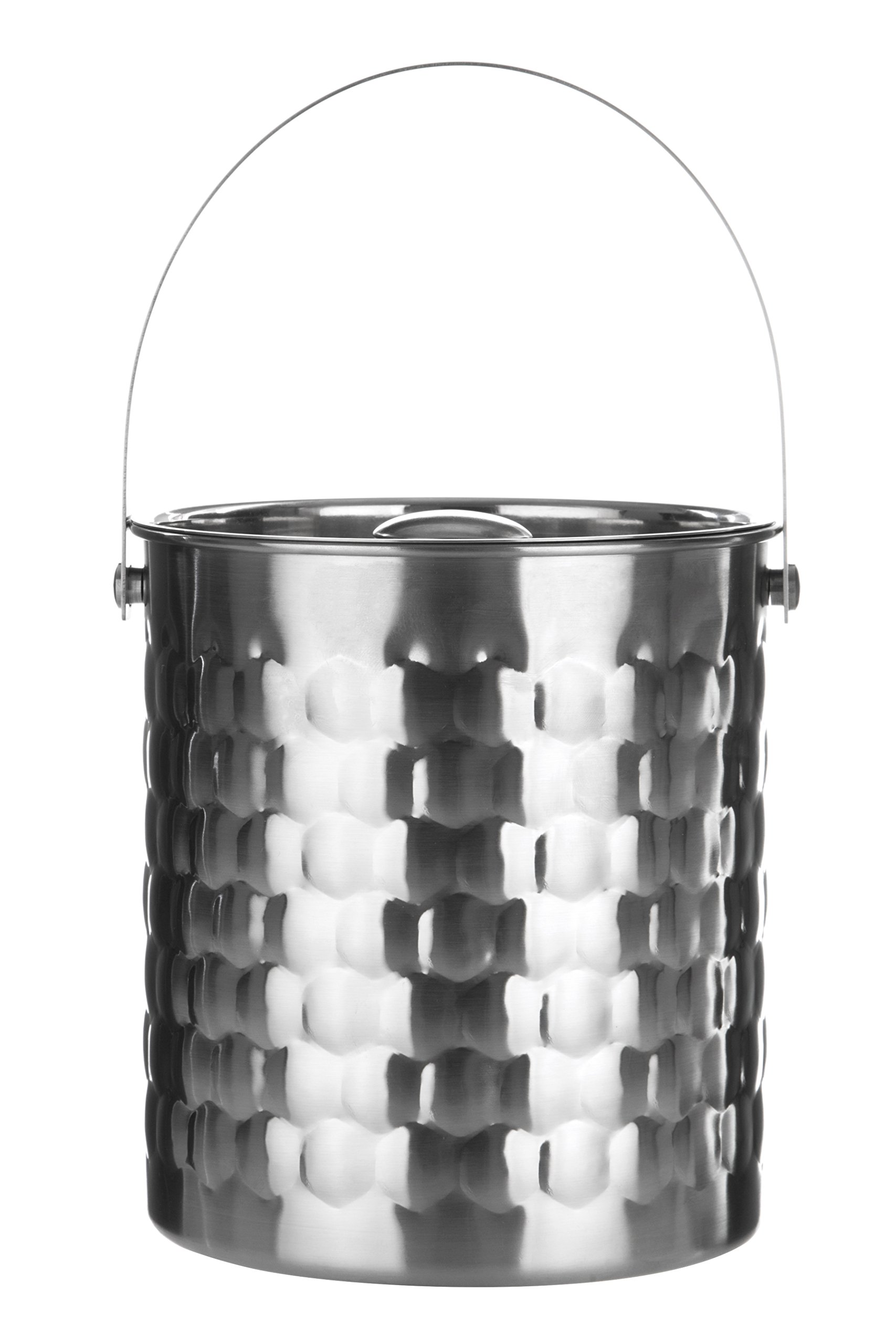 Premier Housewares Honey Bee Ice Bucket - Stainless Steel Silver