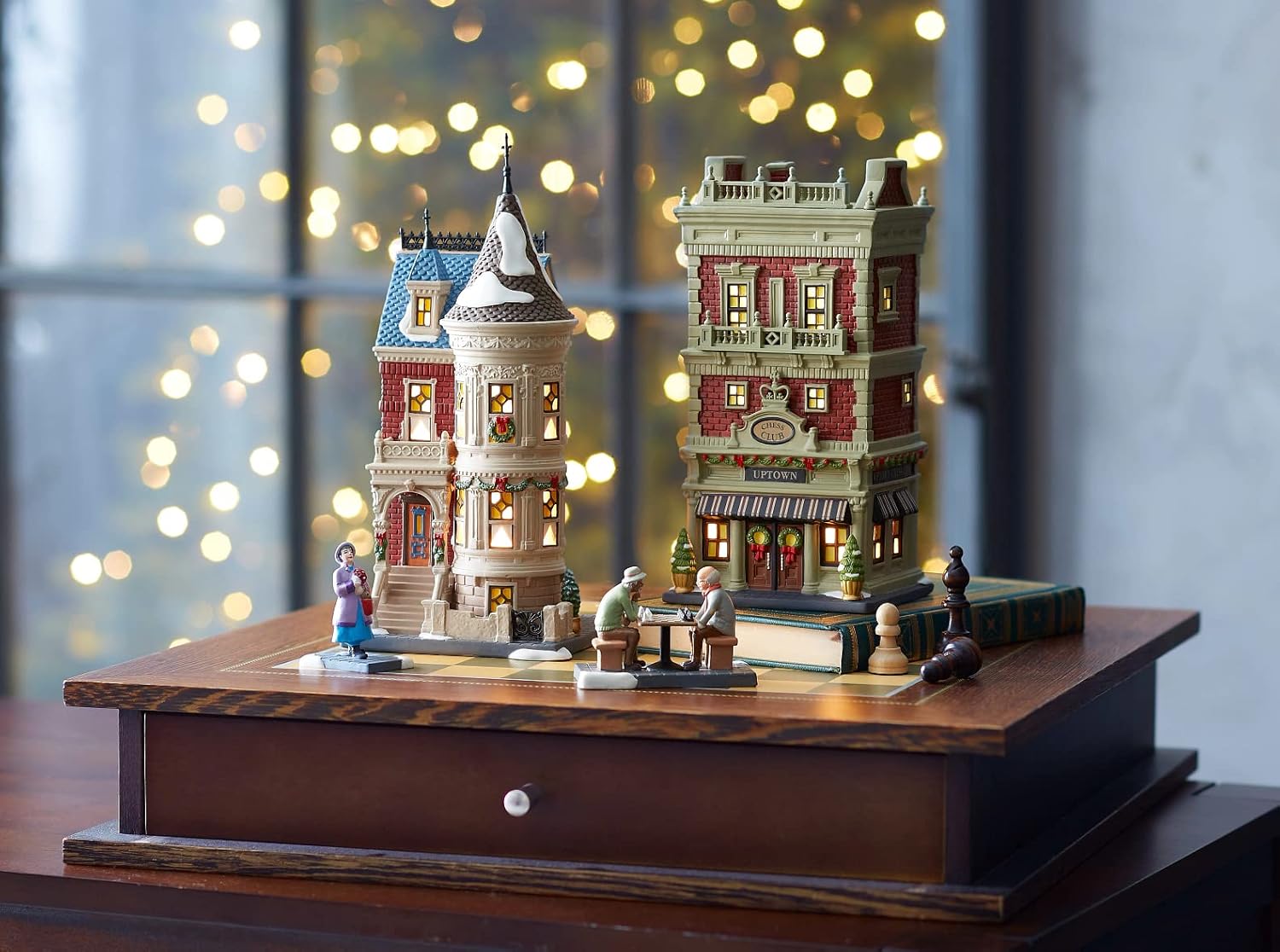 Department 56 Christmas in The City Village Accessories Perhaps The Queen's Gambit Figurine, 2.17 Inch, Multicolor