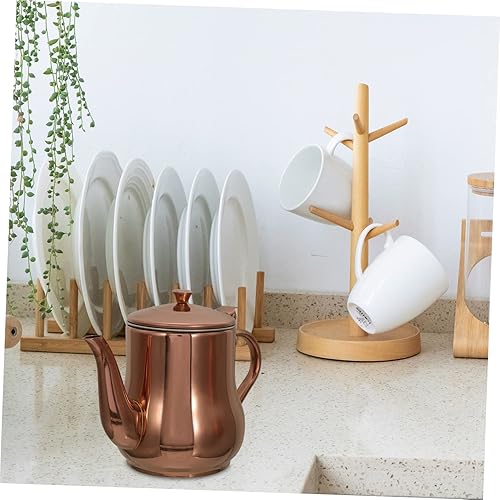 Miniatura 8 de UPKOCH Recipientes de aceite de acero inoxidable Recipiente de metal con tapa Contenedores de acero inoxidable con tapas Dispensador de aceite de