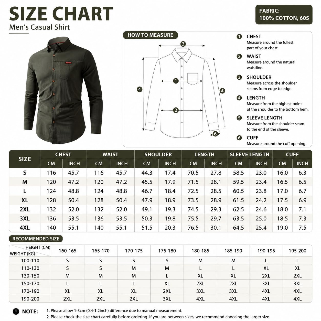 Camicia Da Uomo In Cotone, Giacca Effetto Lino, Vestibilità Slim, Casual, Con Bottoni, Maniche Lunghe, Ideale Per Il Lavoro E Per Le Attività All'Aperto, Perfetta Per L'Oktoberfest E L'Uso Quotidi