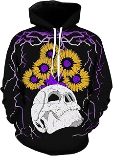 Men's Graphic Pullover Hoodie, Men 3D Print Novelty Sweatshirt