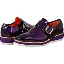 Enzo Romeo FREL Mens Patent Monk Strap Buckle Slip On Loafer Dress Shoes