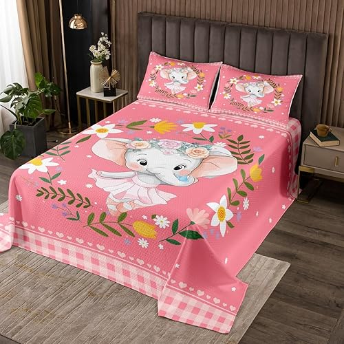 Miniatura 6 de Erosebridal Juego de colcha de colibrí, tamaño Queen, lindo juego de colcha de animales coloridos, juego de ropa de cama elegante con pájaros, funda