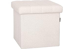 Seville Classics Cushion Fabric Ottoman