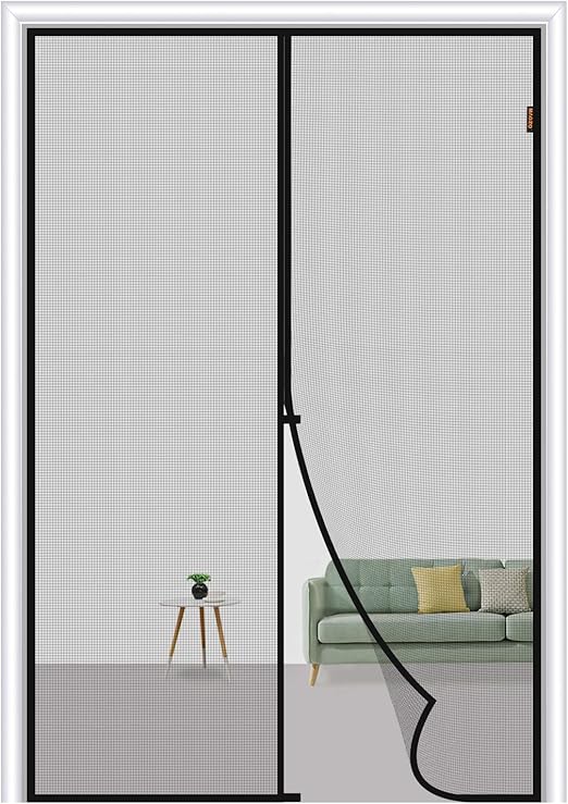 MAGZO Fly Screen Door 100 x 210 cm, Fly Nets for Doors Screen