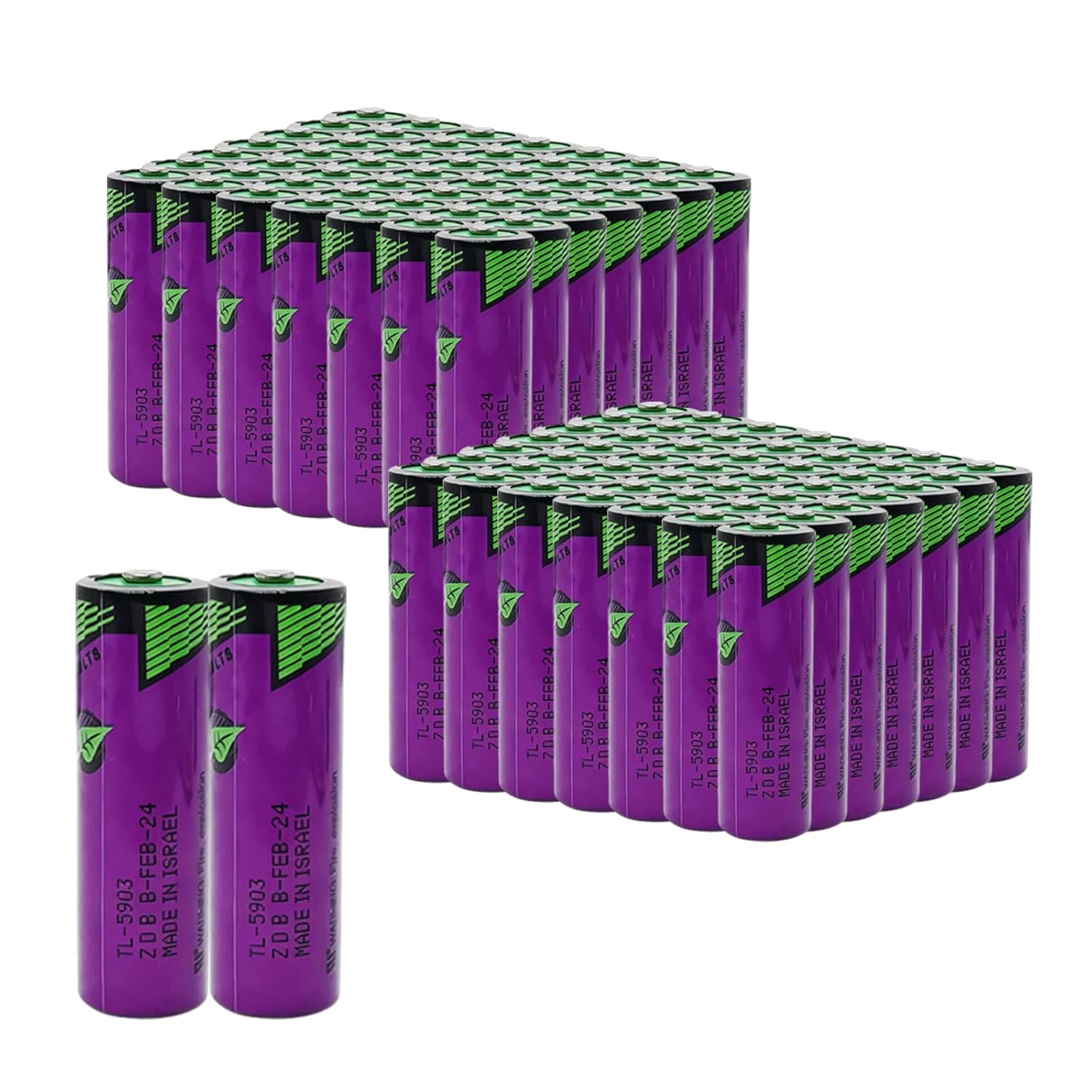 XXSTAR 100 Pack TL-5903 3 6V AA Lithium Battery 2400mAh SL-360 S7-400 ER14500 ER14505 TL-2100 Non-Rechargeable