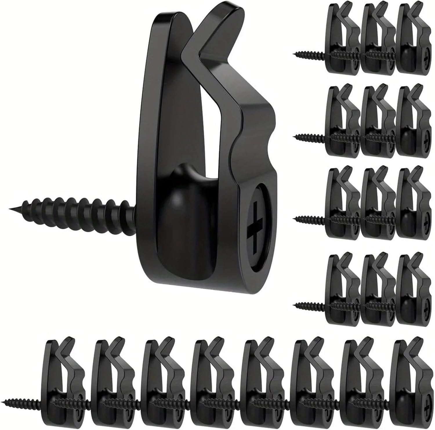 Light Hanger Hooks 100 Pack Windproof String Light Hanger Hooks | Screw in for Hanging String Lights