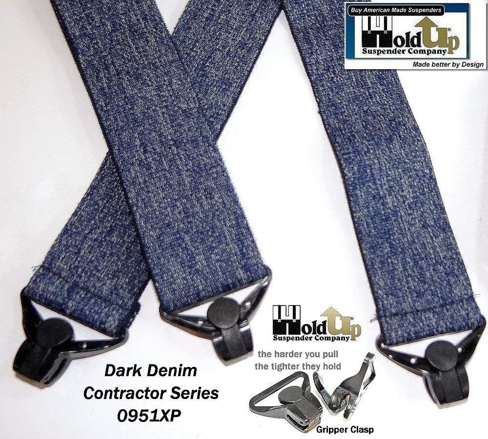 Holdup 2" Wide Contractor Suspenders for Men with Patented Composite Plastic Gripper Clasps - Image 7